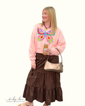 Load image into Gallery viewer, Long Tiered Skirt | Brown