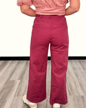 Load image into Gallery viewer, Scallop Trim Wide Leg Pant W/ Front Pockets