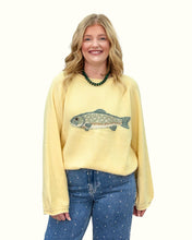 Load image into Gallery viewer, Fish Intarsia Cozy Sweater | Lemon