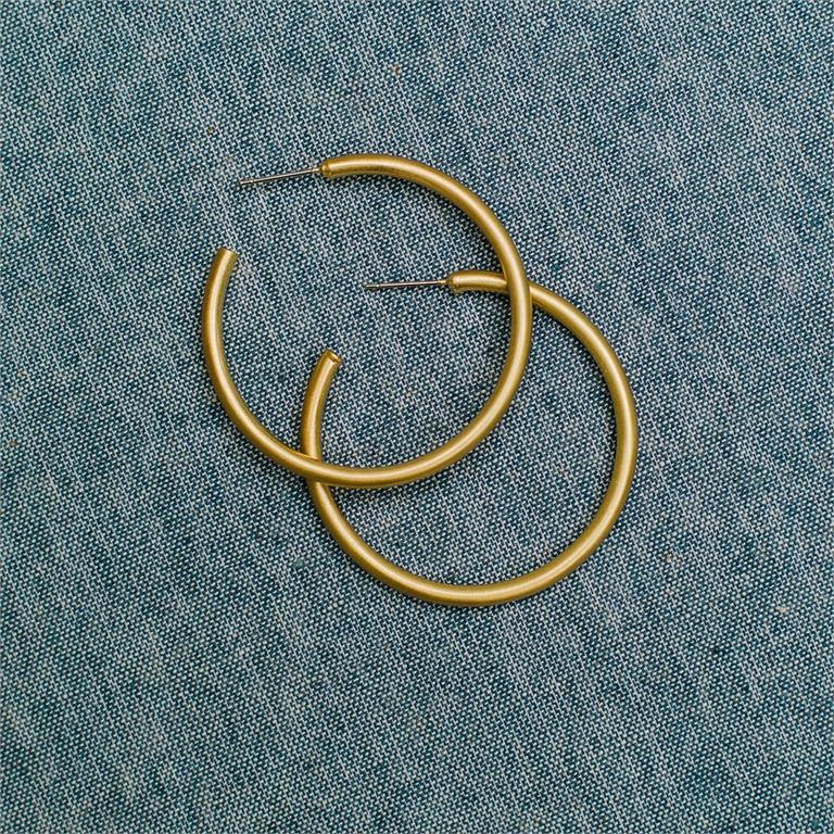 Gold Stella Hoop Earrings