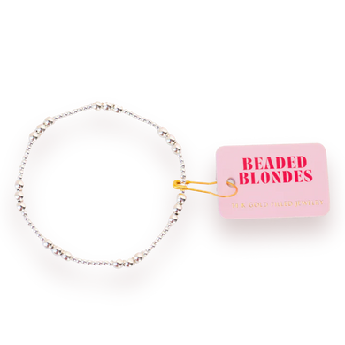 ily Silver Bracelet | Beaded Blondes