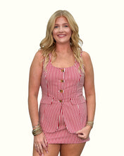 Load image into Gallery viewer, Round Neckline Sleeveless Romper