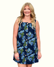 Load image into Gallery viewer, Floral Print Denim Mini Dress