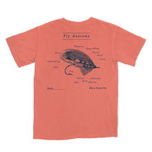 Load image into Gallery viewer, Fly Anatomy T-Shirt | Bright Salmon