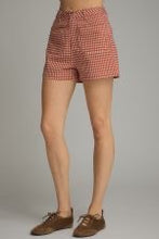 Load image into Gallery viewer, Gingham Front Pocket Shorts