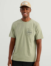 Load image into Gallery viewer, HUK | Circle SS Pocket Tee - Seagrass