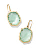 Daphne Drop Earrings | Gold Light Green Mother Of Pearl