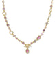Mini Elisa Abbie Necklace | Gold Pink mix