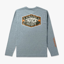 Load image into Gallery viewer, Aftco | Long Sleeve Sun Protection, Steel Heather Emblem