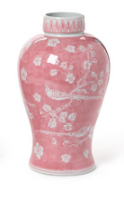 Load image into Gallery viewer, Pink Chinoiserie Vase