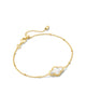 Abbie Satellite Chain Bracelet| Gold Ivory Mother Of Pearl