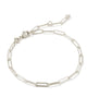 Courtney Paperclip Bracelet| Silver