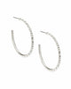 Veronica Hoops| Silver Iridescent Crystal
