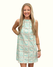 Load image into Gallery viewer, Mint Lace Patch Work Mini Dress